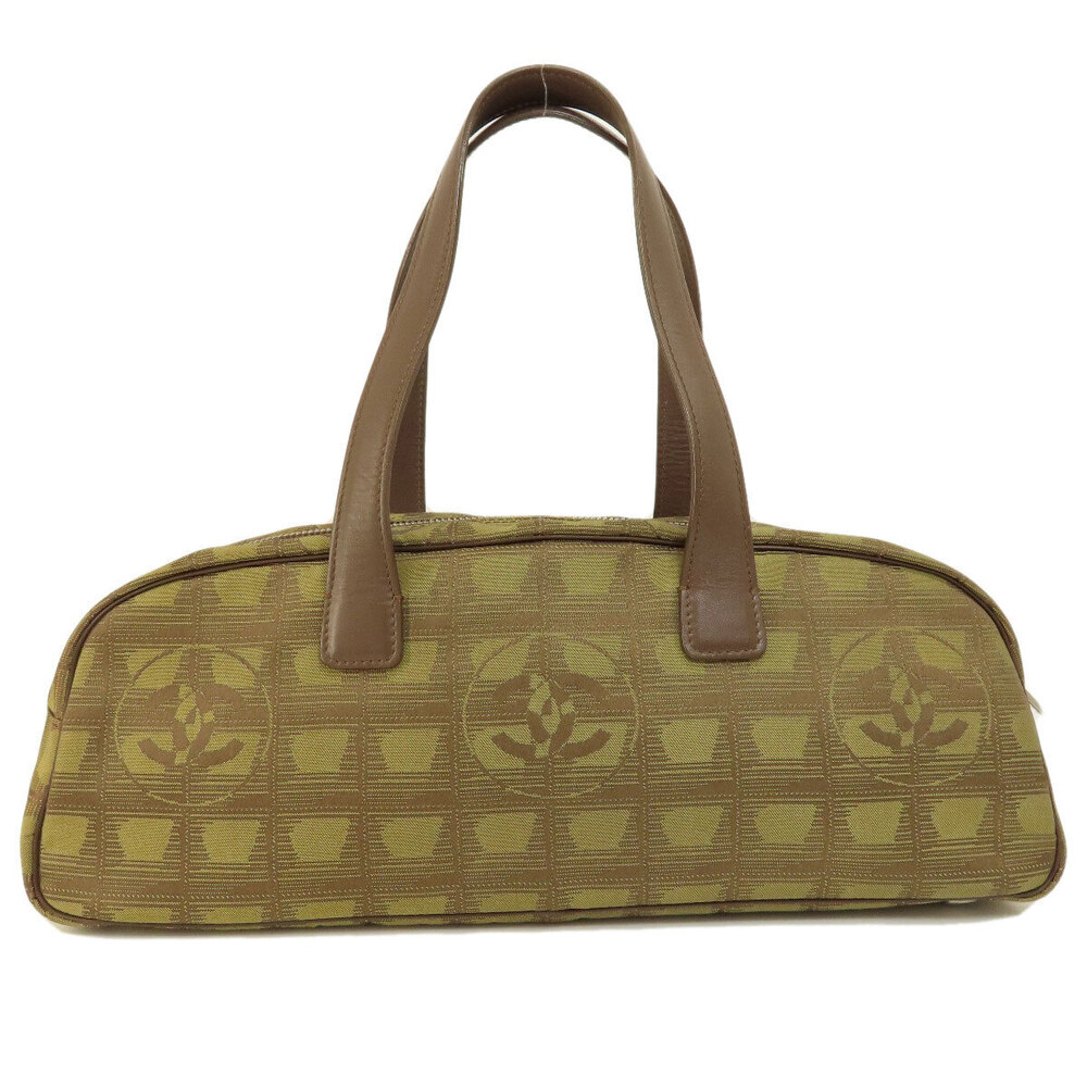 Chanel Travel Handbag Jacquard Boston
